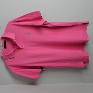 POLO Ralph Lauren Men's Bright Pink Short Sleeve Shirt Size XL